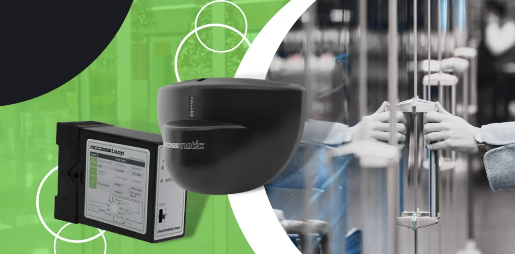 sensor infla rojo puerta automática